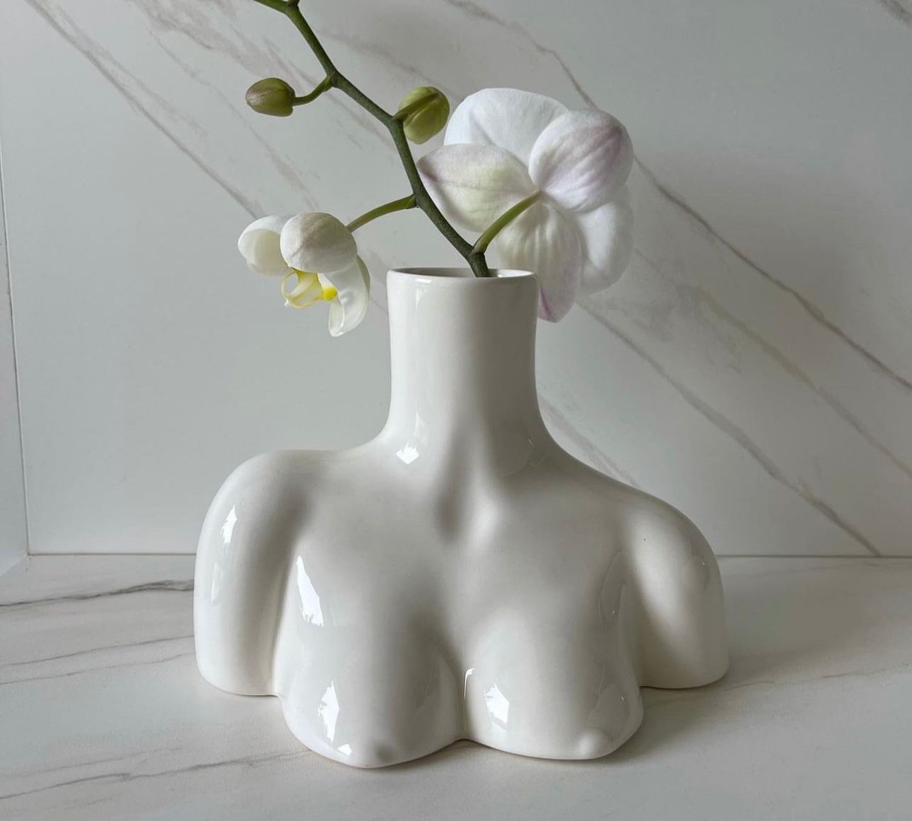 Голяма Бяла Ваза Bust