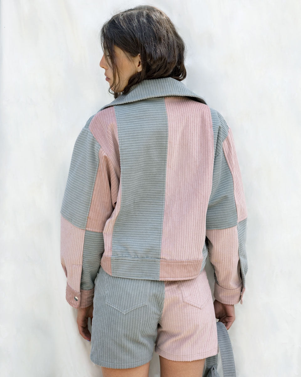 PALE BLUSH Яке от Рипсено Кадифе